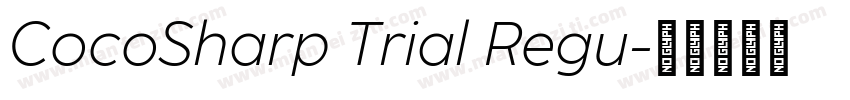 CocoSharp Trial Regu字体转换